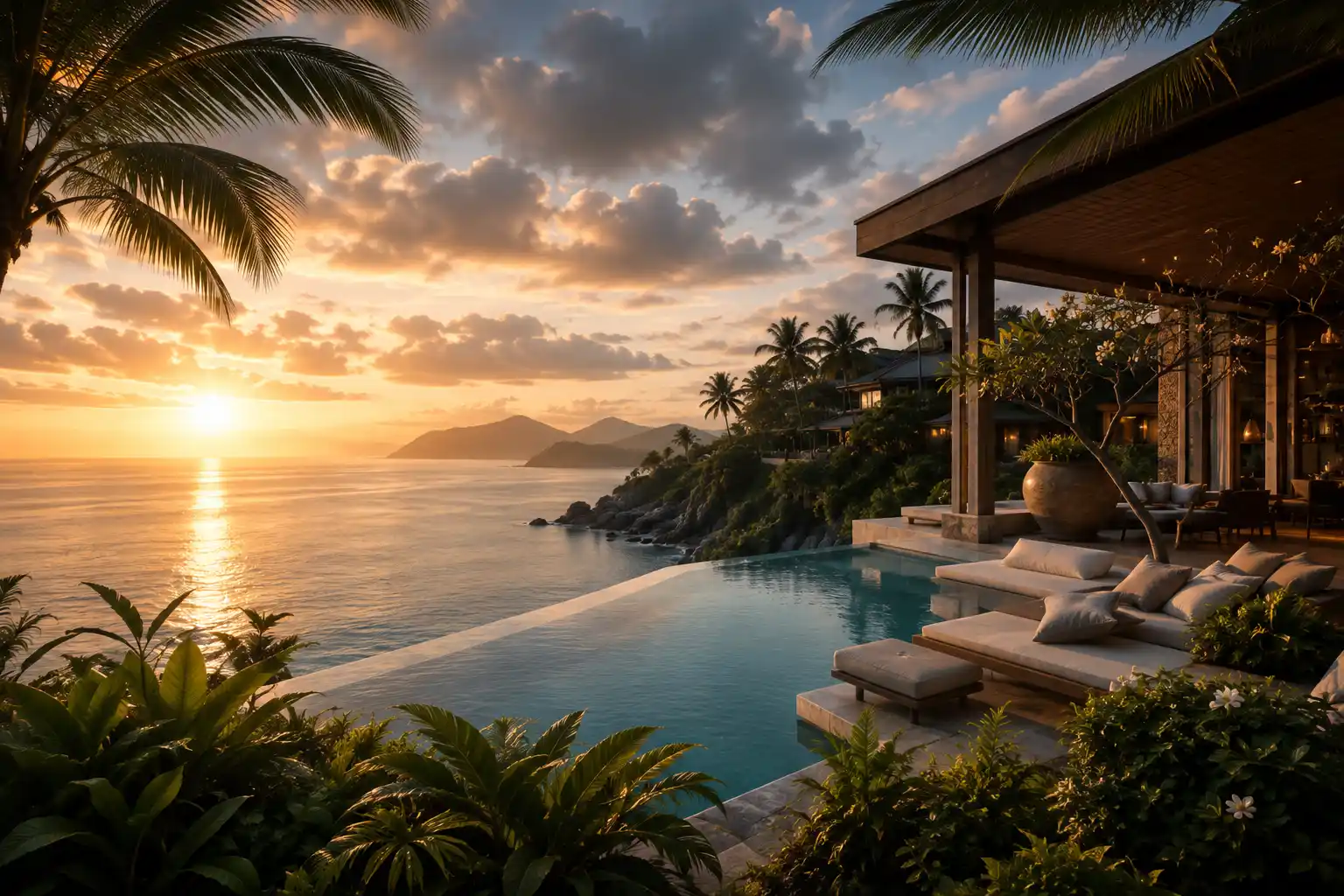 Luxury beach destination